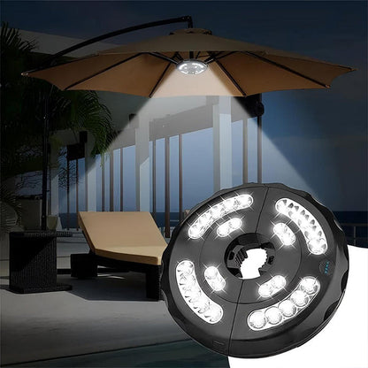 Innovative Parasol Lighting for Outdoor Use