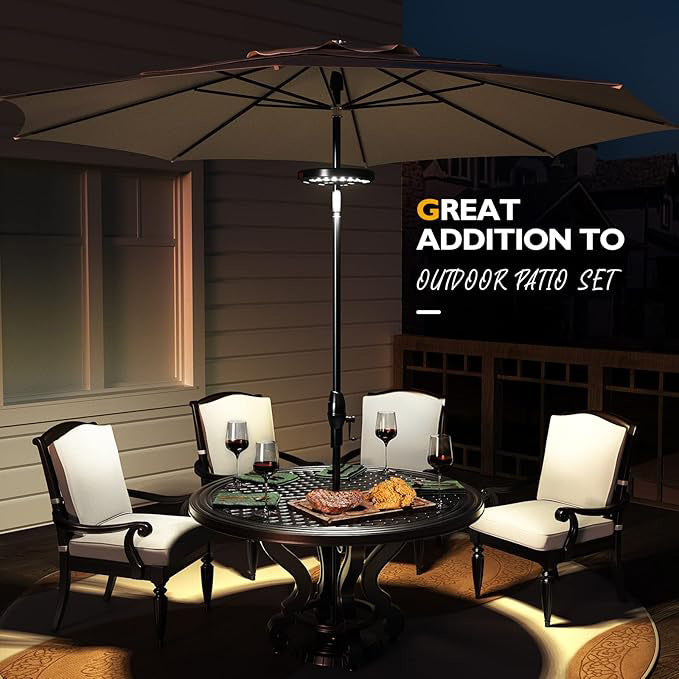 Innovative Parasol Lighting for Outdoor Use
