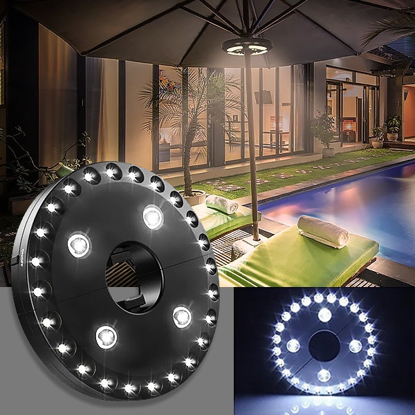 Innovative Parasol Lighting for Outdoor Use