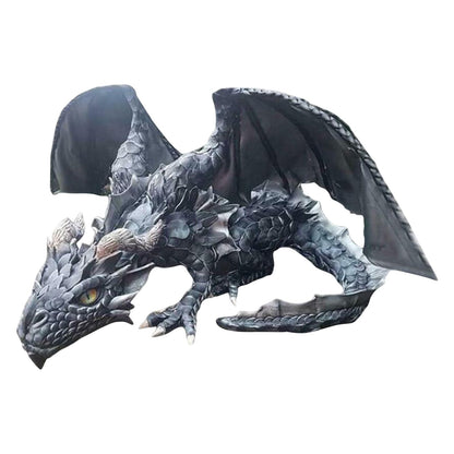 Crouching Dragon Guardian Statue – Gothic Outdoor Decoration