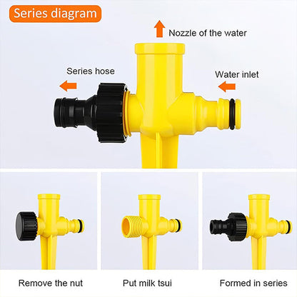 360° Garden Sprinkler – Adjustable Spray Patterns