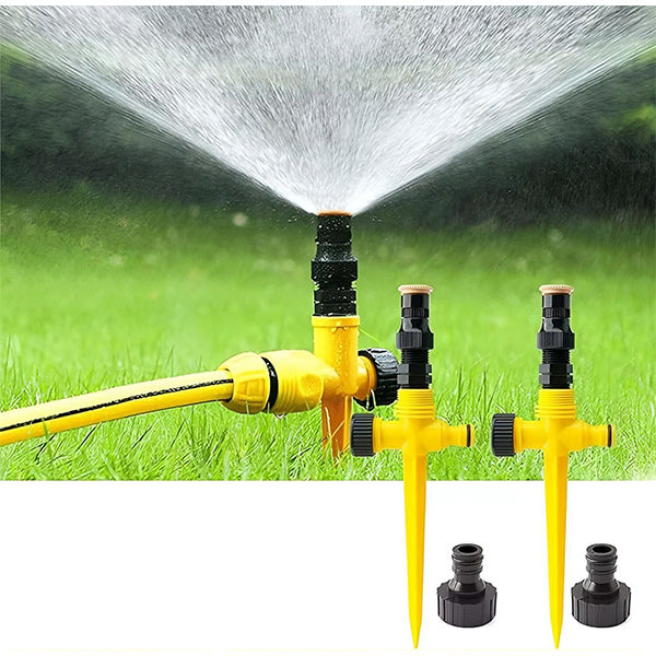 360° Garden Sprinkler – Adjustable Spray Patterns