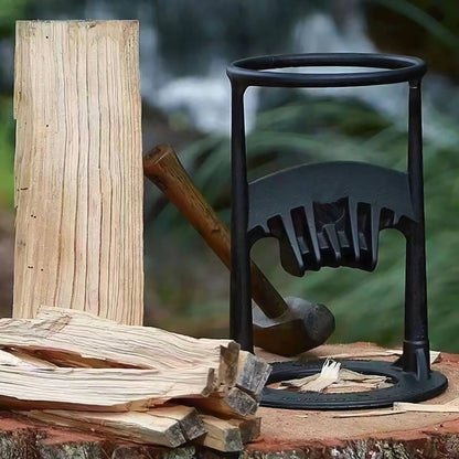 Cast Iron Manual Firewood Splitter – Heavy-Duty Wood Splitting Axe