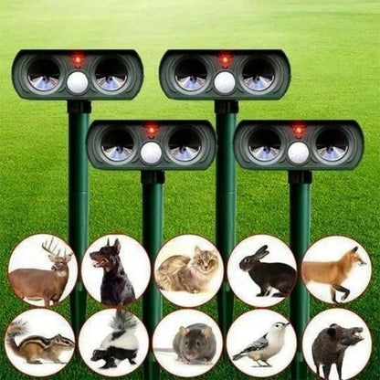 Infrared Solar Animal Pest Repeller — Waterproof Outdoor Deterrent