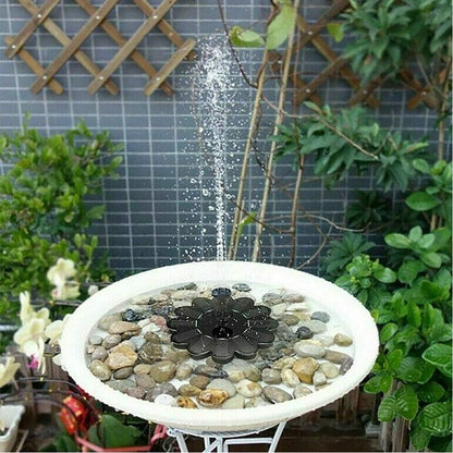 Flower-Shaped Solar Water Fountain for Ponds & Pools