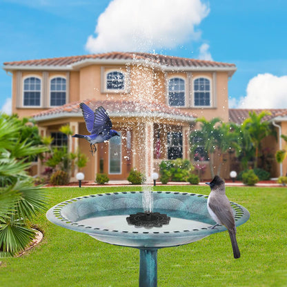 Flower-Shaped Solar Water Fountain for Ponds & Pools