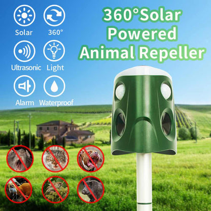 360° Animal Repellent Deterrent — 3-in-1 Protection