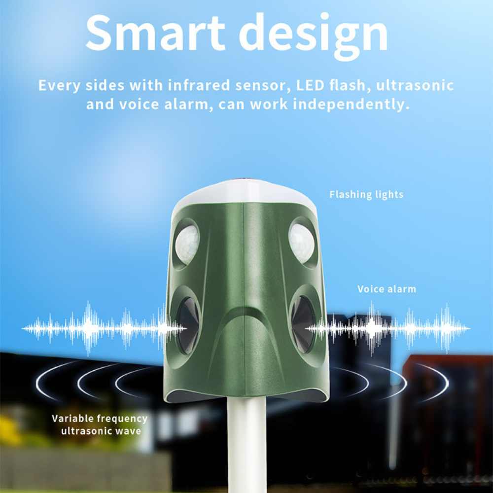 360° Animal Repellent Deterrent — 3-in-1 Protection