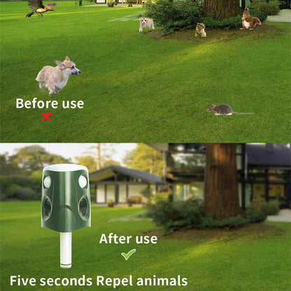 360° Animal Repellent Deterrent — 3-in-1 Protection
