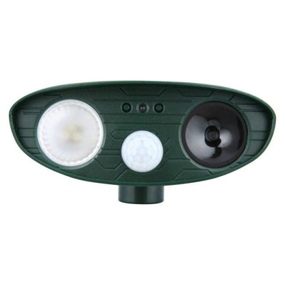 Ultrasonic Rabbit Repeller — Solar-Powered Flashing Light Deterrent