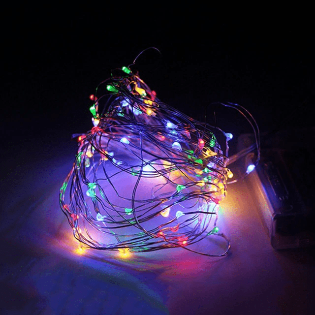 String Solar Lights Outdoor – Clear Cable