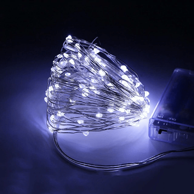 String Solar Lights Outdoor – Clear Cable