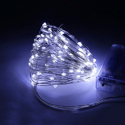 String Solar Lights Outdoor – Clear Cable