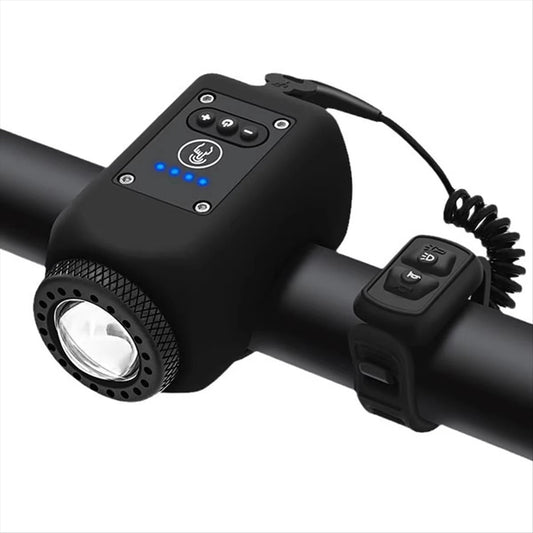 Electric Bike Horn and Front Light – Cycling Safety Combo