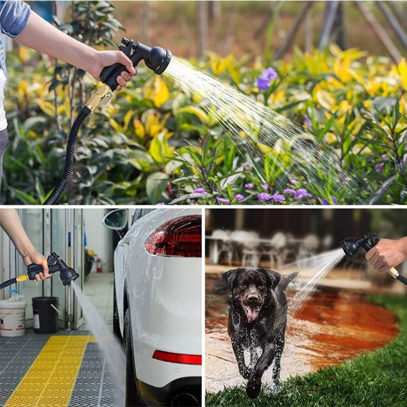 Expandable Garden Water Hose — Lightweight &amp; Kink-Free