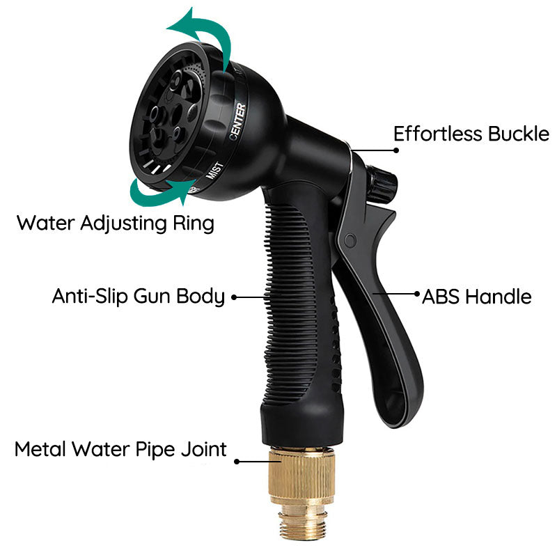 Expandable Garden Water Hose — Lightweight &amp; Kink-Free
