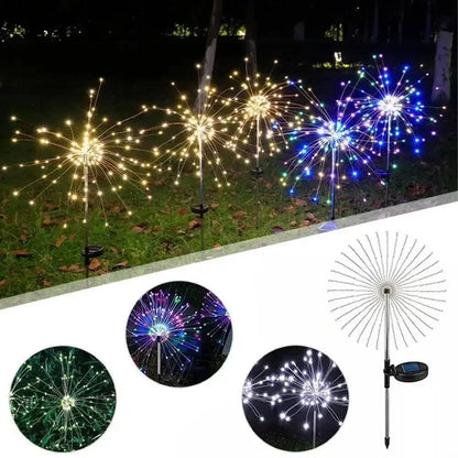 Firework Lights Outdoor Garden Decorations – Solar Twinkle Lights