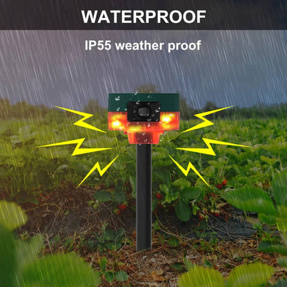 360° Solar Animal Repeller – Bird, Boar, Rabbit & Deer Deterrent