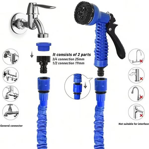 Expandable Garden Water Hose — Lightweight, Tangle-Free