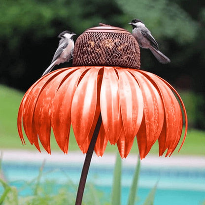 Coneflower Bird Feeder — Colorful Garden Bird Feeder