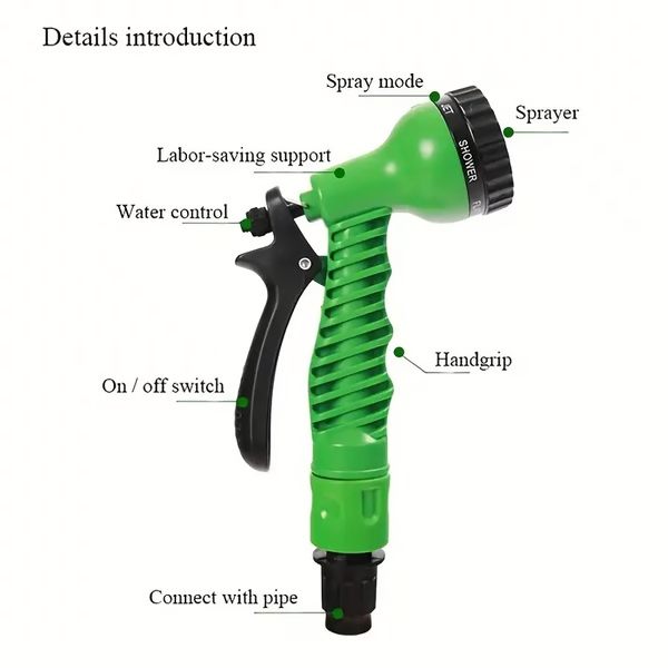 Expandable Garden Water Hose — Lightweight, Tangle-Free
