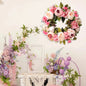 40cm Peony Round Wreath – Front Door Floral Decor