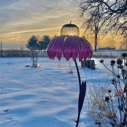 Coneflower Bird Feeder — Colorful Garden Bird Feeder
