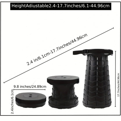 Collapsible Folding Telescopic Stool – Camping & Fishing Seat