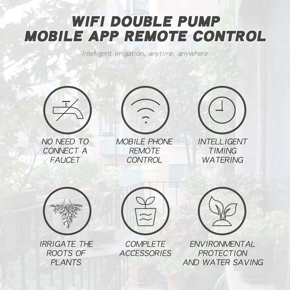 WiFi Smart Automatic Plant Waterer – Up to 20 Pots