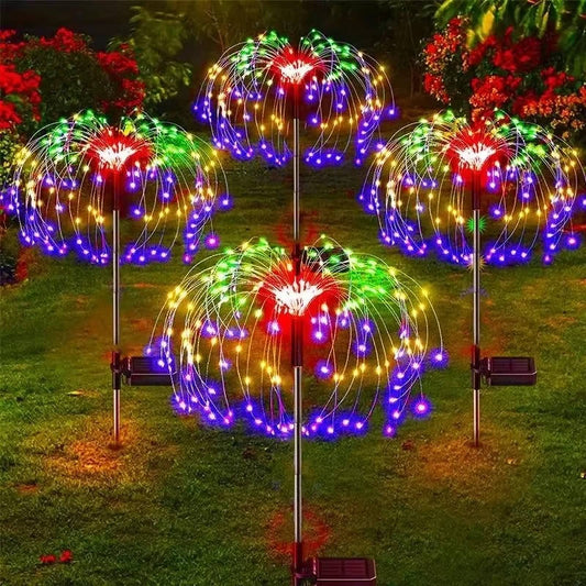 Firework Lights Outdoor Garden Decorations – Solar Twinkle Lights