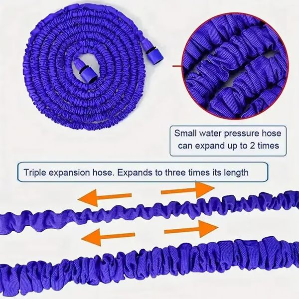 Expandable Garden Water Hose — Lightweight, Tangle-Free