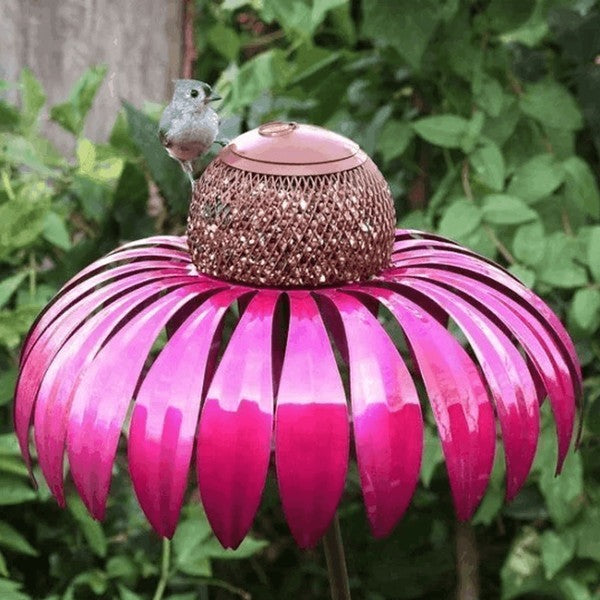Coneflower Bird Feeder — Colorful Garden Bird Feeder