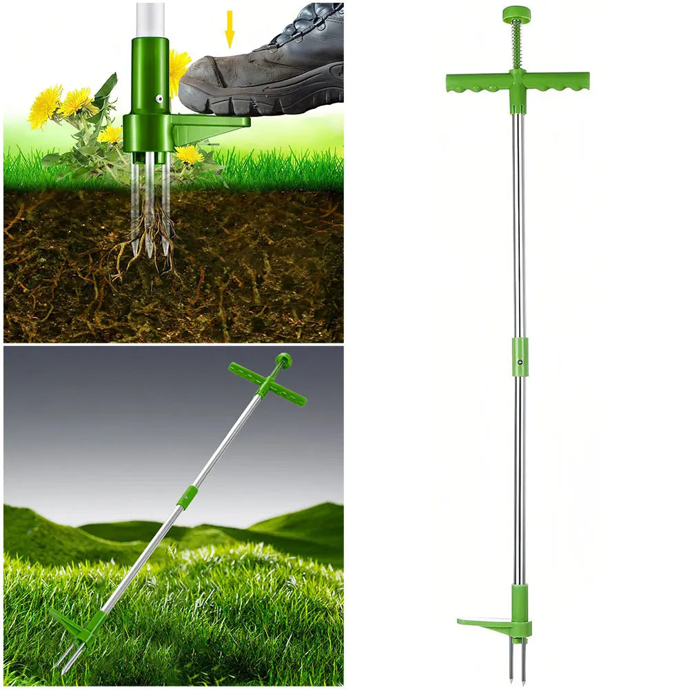 Long Handle Weed Puller Tool – Foot Pedal & Claw Design
