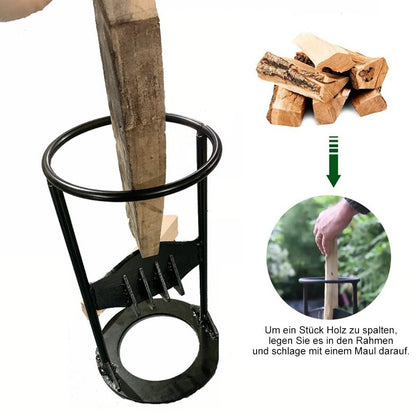 Cast Iron Manual Firewood Splitter – Heavy-Duty Wood Splitting Axe