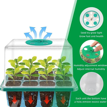 Nursery Pot with Grow Light — Plant Seed Starter Tray