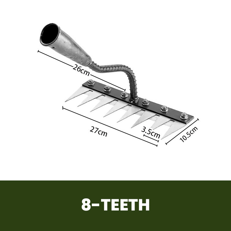 Versatile Handle Lawn Rake — Precision Garden Tool