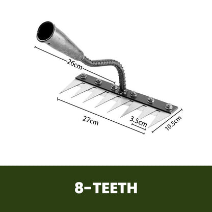 Versatile Handle Lawn Rake — Precision Garden Tool