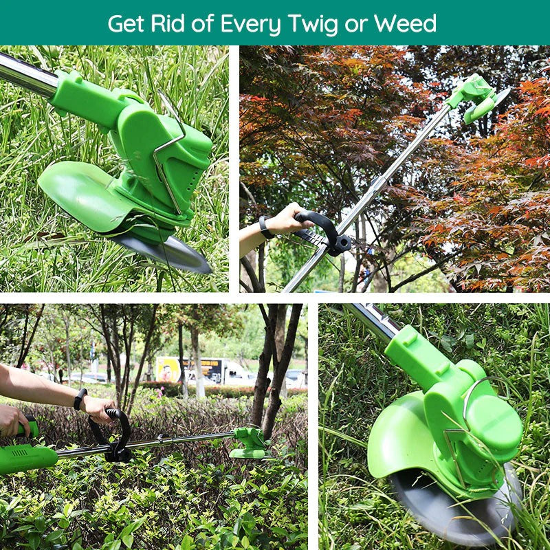 Cordless Battery-Operated Grass Trimmer — Powerful Electric Edging