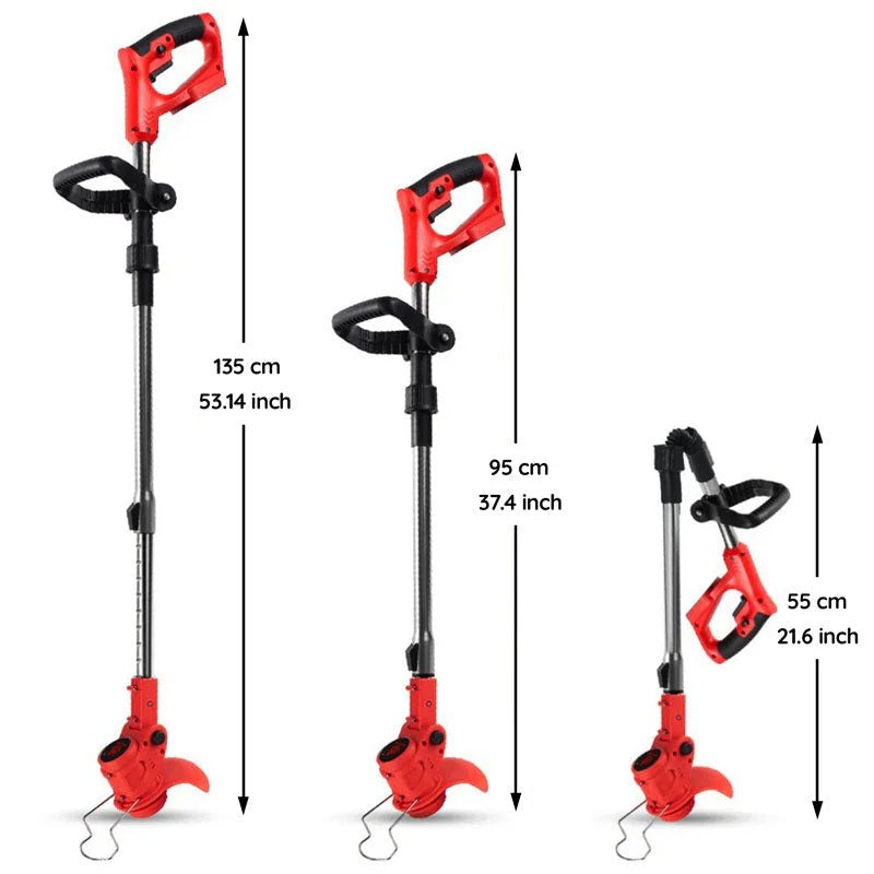 Cordless Battery-Operated Grass Trimmer — Powerful Electric Edging