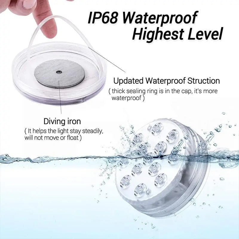 Submersible LED Lights with Remote – Pool & Hot Tub Lighting