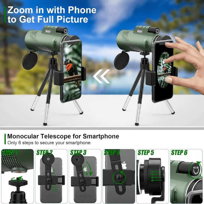 Handheld Compact Monocular – 600x Zoom