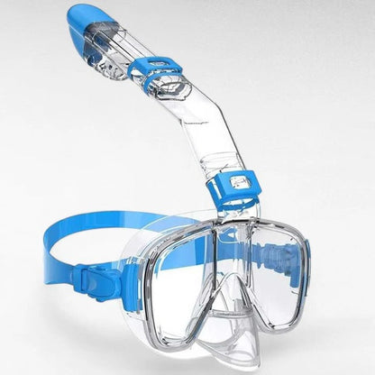 Snorkeling Mask with Dry Top System — Panoramic Anti-Fog View