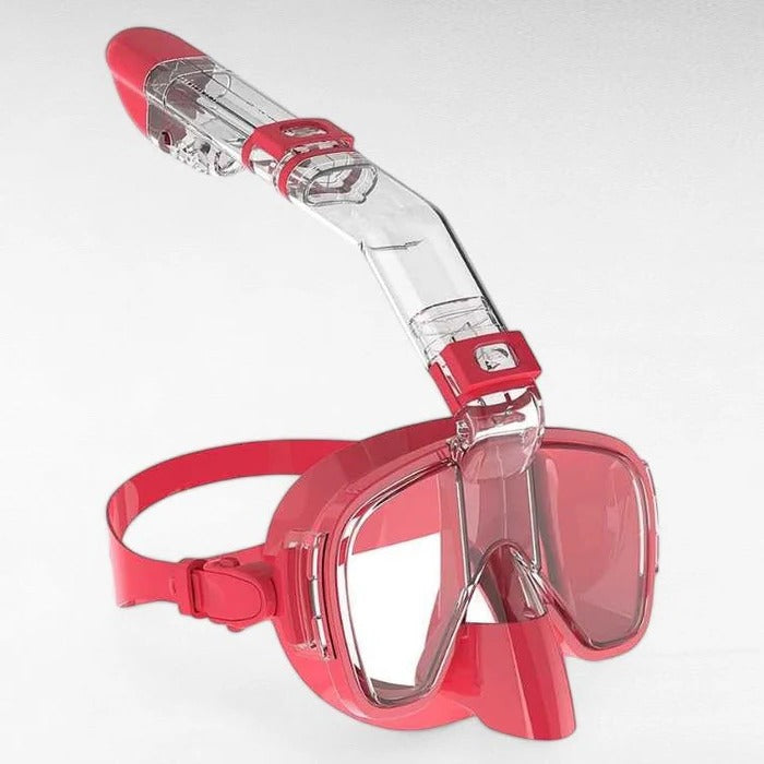 Snorkeling Mask with Dry Top System — Panoramic Anti-Fog View