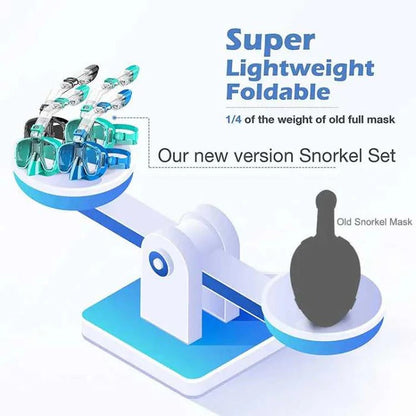 Snorkeling Mask with Dry Top System — Panoramic Anti-Fog View