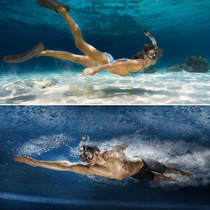 Snorkeling Mask with Dry Top System — Panoramic Anti-Fog View