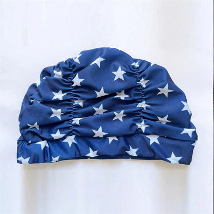 Stylish Stretch Swimming Cap — Turban-Inspired Design