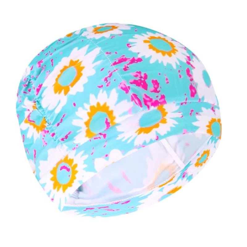 Stylish Stretch Swimming Cap — Turban-Inspired Design