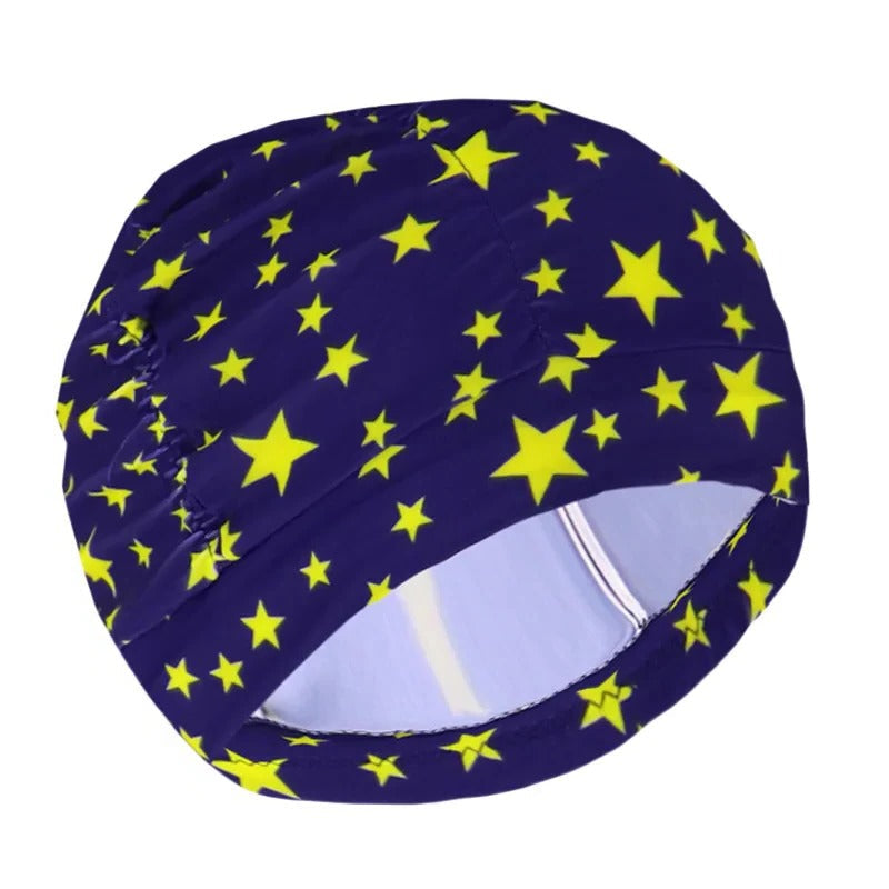 Stylish Stretch Swimming Cap — Turban-Inspired Design