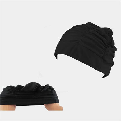 Stylish Stretch Swimming Cap — Turban-Inspired Design