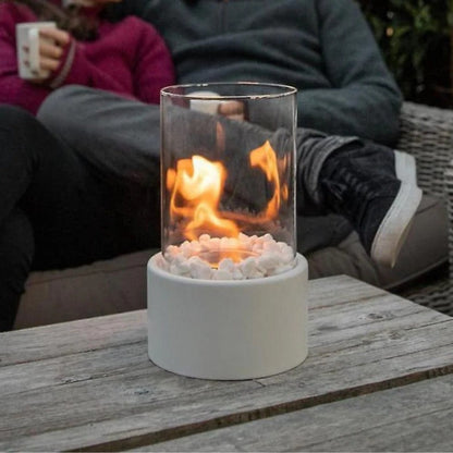 Portable Glass Tabletop Fireplace – Smokeless Fire Feature